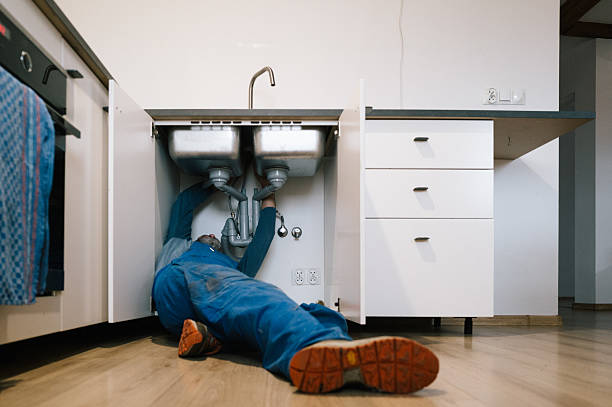Professional Plumbing technician working in Champaign, IL